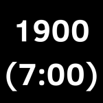What is 1900 (19:00) Military Time? (7:00 PM Standard Time)